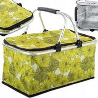 KOSZ KOSZYK SKŁADANY PIKNIKOWY TERMICZNY NA ZAKUPY TURYSTYCZNY IZOLACYJNY
