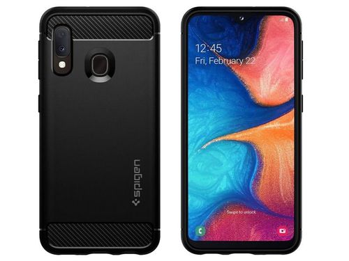 Etui Spigen Rugged Armor do Samsung Galaxy A20e Matte Black na Arena.pl