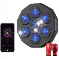TRENAŻER BOKSERSKI DO MONTAŻU NA ŚCIANIE RGB MUSIC + Rękawice bokserskie