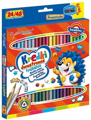 Kredki Bambino Dwustronne 24/48Kol 18Cm A'8 4964 na Arena.pl