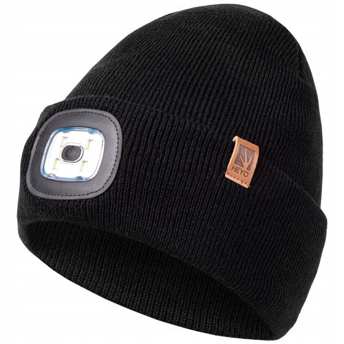 CZAPKA MĘSKA ZIMOWA ROBOCZA Z LATARKĄ LED WYWIJANA DWUWARSTWOWA na Arena.pl