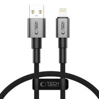 tech-protect ultraboost dna lightning cable 12w/2.4a 25cm iron grey
