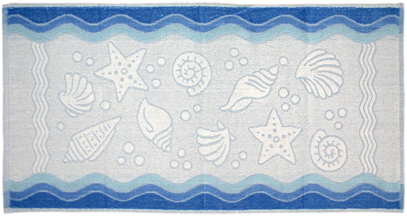 Ręcznik Flora Ocean 50x100 Niebieski Greno zdjęcie 1