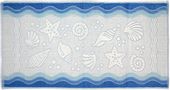 Ręcznik Flora Ocean 50x100 Niebieski Greno