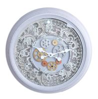 Zegar ścienny z widocznym mechanizmem mały