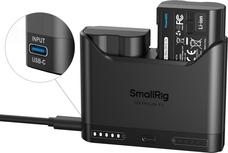 SmallRig 5486 Turbo Charging Kit for EN-EL15c Camera Batteries zdjęcie 3