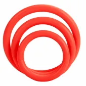 calexotics tri-rings zestaw elastycznych pierścieni czerwony 3 szt.
