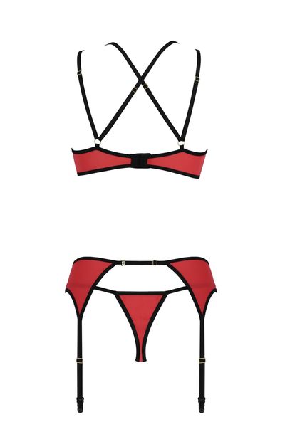 Bielizna-Magnolia Set Red L/Xl zdjęcie 4