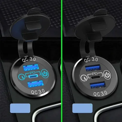 ŁADOWARKA ZAPALNICZKI 2x USB QC 3.0 + USB-C PD 60W na Arena.pl