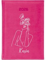 STYLOWY kalendarz Z IMIENIEM A4 2026 KSIĄŻKOWY PLANER TYGODNIOWY