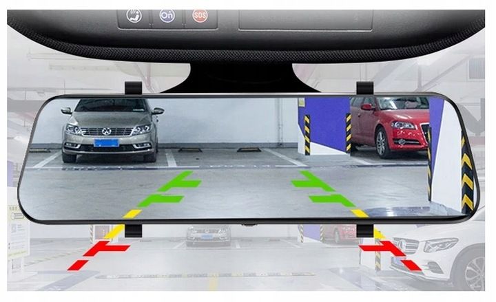 WIDEOREJESTRATOR SAMOCHODOWY LUSTERKO TYŁ 10 CALI zdjęcie 2