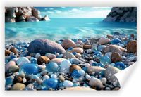 Fototapeta PREMIUM STRUKTURA ZMYWALANA NA WYMIAR kamienna plaża tapeta