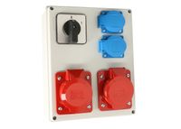 Rozdzielnia budowlana skrzynka 0-1 2x16A/5 2x230V Viplast