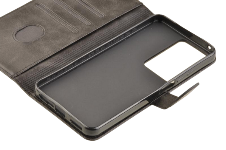 Etui portfel Wallet do Realme C71 / P3 Lite czarny zdjęcie 5