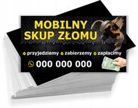 Wizytówki firmowe reklamowe 100szt różne wzory SKUP ZŁOMU MOBILNY