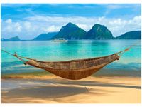 50X70CM HAMAK PLAŻY OBRAZ POKOJU DREWNINE