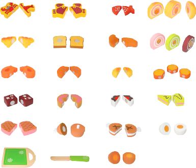 Drewniane Jedzenie Do Krojenia 23Szt Ecotoys na Arena.pl