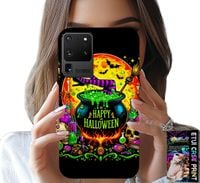 ETUI DO SAMSUNG GALAXY S20 Ultra - WIEDŹMA KOCIOŁEK RÓŻDŻKA HALLOWEEN FOLIA