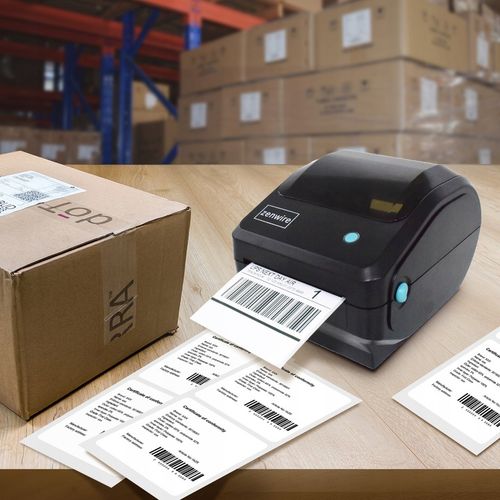 Drukarka Termiczna Etykiet Kurierskich Samoprzylepnych WiFi Bluetooth USB na Arena.pl