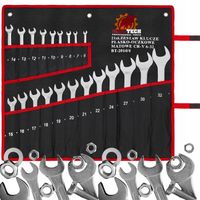 KLUCZE PŁASKIE OCZKOWE 6-32 ZESTAW KLUCZY PŁASKICH DUŻY KOMPLET KLUCZY