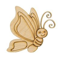 Ozd. drewniana motyl 2 ECODECO