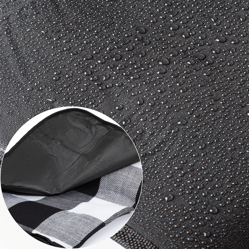 Koc Piknikowy Plażowy Z Izolacją 200X200 Cm - Czarno Biała Krata na Arena.pl