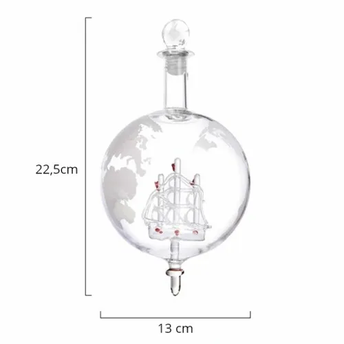 KARAFKA + SZKLANKI DO WHISKY STATEK GLOBUS GRAWER na Arena.pl