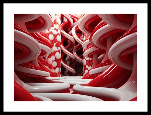Plakat 35x25cm Czerwone Wiry na Arena.pl