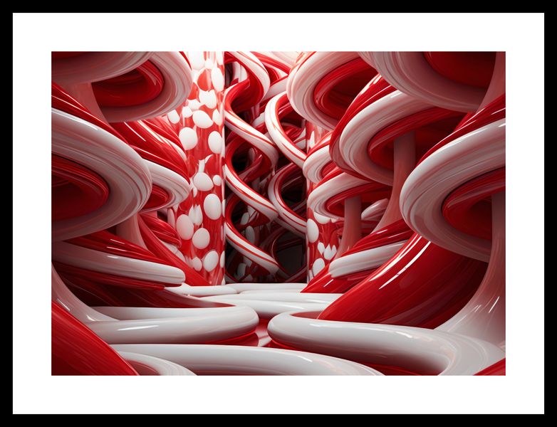 Plakat 35x25cm Czerwone Wiry zdjęcie 3
