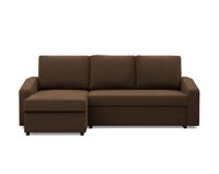 Narożnik uniwersalny, BLOM, Mikrofaza, 231x140x85 cm, brązowy | TYLETEGOTU