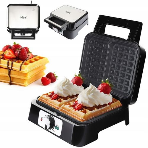 GOFROWNICA IDEAL 2DUŻE CHRUPIĄCE GOFRY MOCNA 2000W NIEPRZYWIERAJĄCA na Arena.pl