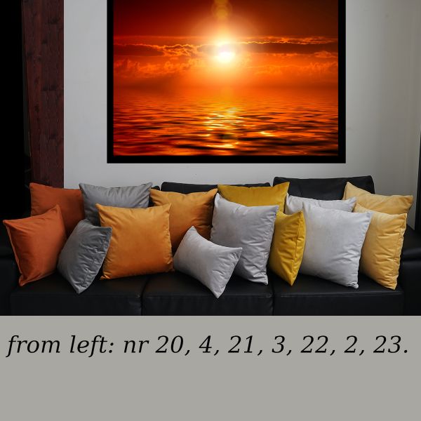 Poszewka SZARA poduszka aksamitna dekoracyjna 50X50CM zdjęcie 5