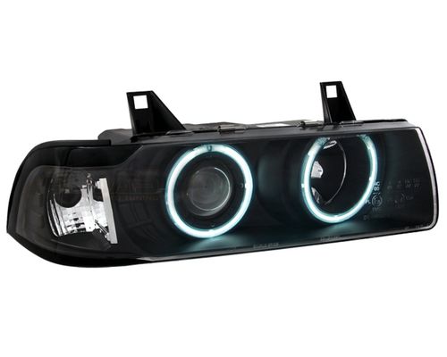 Reflektory lampy przednie BMW E36 CCFL ringi coupe na Arena.pl
