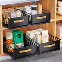 Organizer wysuwany do szafki kuchennej Kitstorack 40x25x16 cm z uchwytem