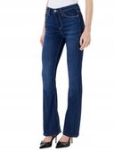 Guess Jeansy W5YA0L D0782 Niebieski Flare Fit 27/32