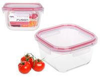 Pojemnik szklany lunch box żaroodporny kwadratowy z pokrywką 1000 ml