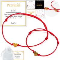 BRANSOLETKI PRZYJAŹNI BFF DLA 2 SERCE ZŁOTE BEST FRIENDS STAL CHIRURGICZNA
