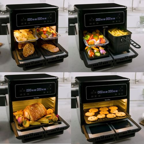 DUŻA Frytkownica Beztłuszczowa Air Fryer Frytownica Dwukomorowa na Arena.pl