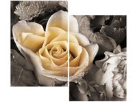 80X70CM DELIKATNA RÓŻA DUO OBRAZ
