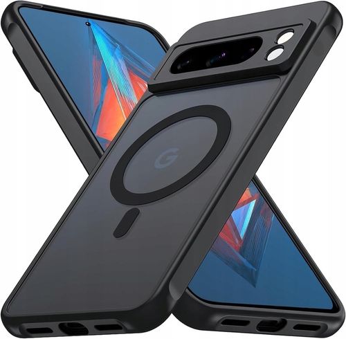 ETUI WZMACNIANE 360° do GOOGLE PIXEL 8 PRO | MAGSAFE CASE | CZARNY MAT na Arena.pl