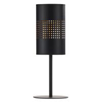 Stolikowa lampka ażurowa Bogart 5118 TK Lighting okrągła czarna