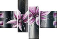 130CM 90 OBRAZ 4 ELEM ZGRANY DUET ŚCIENNY