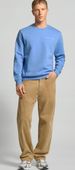 Bluza o kroju regular fit z mieszanki bawełny - jasnoniebieski M