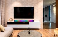 GŁOŚNIK SOUNDBAR GAMINGOWY RGB LED 2.0 MINI JACK 3,5mm AUX USB 5V DC 2x3W