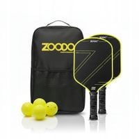 Rakiety do PICKLEBALL ZOODO P5 T700 thermoformed neon green + 4 piłki USAPA
