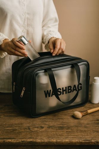 Podwójna Kosmetyczka Podróżna Organizer Podróżny Damska Męska Duża Pojemna na Arena.pl