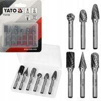 YATO FREZY TRZPIENIOWE DO METALU PILNIKI ZESTAW 6e