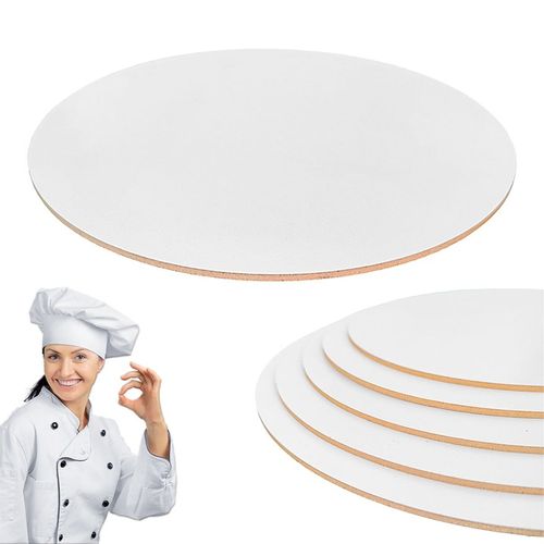 Podkład pod tort HDF BEZZAPACHOWY 30 cm 5 szt Biały Okrągły Brand4Cake na Arena.pl