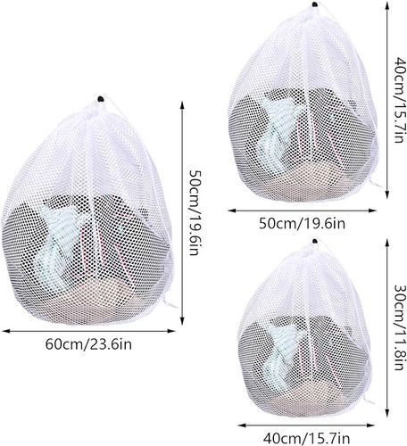 Siatka Worki do Prania ze Sznurkiem 3szt na Arena.pl