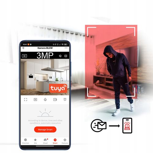 KAMERA WIFI WEWNĘTRZNA OBROTOWA ŻARÓWKA GWINT E27 IP 3MP AUDIO TUYA PTZ na Arena.pl